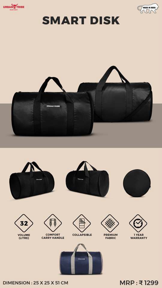 SMART DISK – Collapsible Gym & Travel Duffel